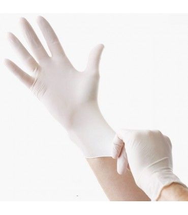 LATEX GLOVE PLUS WITHOUT POWDER (100 UNIT)