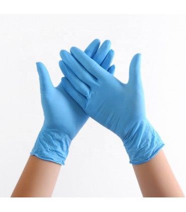MOON BLUE NITRILE GLOVE S/P (100 UNIT)