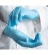 MOON BLUE NITRILE GLOVE S/P (100 UNIT)