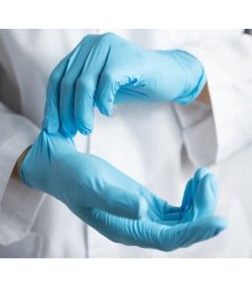 MOON BLUE NITRILE GLOVE S/P (100 UNIT)