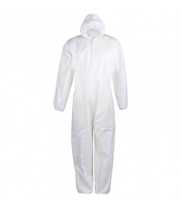 BUZO BLANCO CON CAPUCHA POLIPROPILENO (10 UNID)