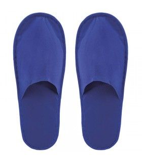 DISPOSABLE CLOSED BLUE SLIPPERS (50 PAIRS)