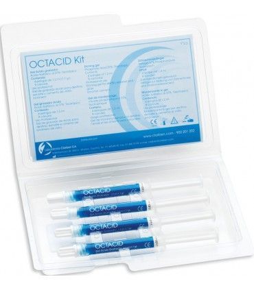 KIT GEL ÁCIDO GRABADOR OCTACID 37% 4x1,2ml. + CÁNULAS