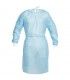 STERILE GOWN WITH LIGHT BLUE TRICOT CUFF 30 GR (1 UNIT)