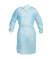 STERILE GOWN WITH LIGHT BLUE TRICOT CUFF 38 GR (1 UNIT)