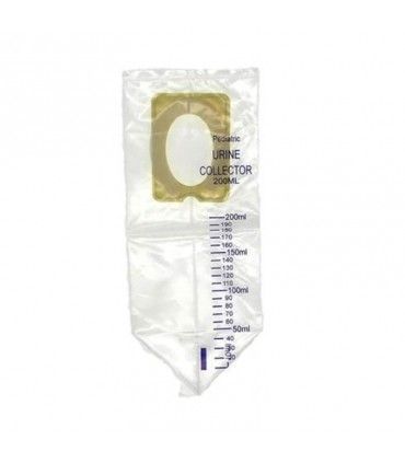 BOLSA ORINA PEDIÁTRICA ESTÉRIL 200 ML (100 UNID)