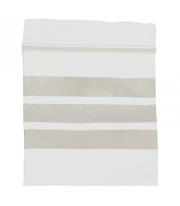 BAG WITH ZIP CLOSURE AND WHITE BANDS