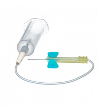 SAFETY BUTTERFLY NEEDLE 21Gx20MM WITH TUBE HOLDER (50 Units)