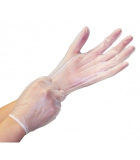 VINYL GLOVE WITHOUT DUST (100 UNIT)