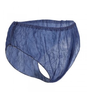 DISPOSABLE PANTY BLUE WOMAN - 100 PCS.