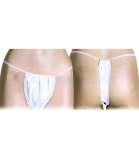 Tanga desechable blanco