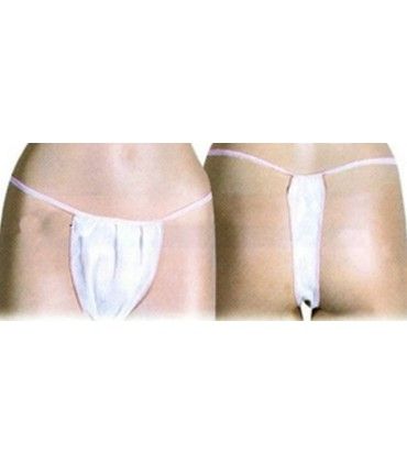 Tanga desechable blanco