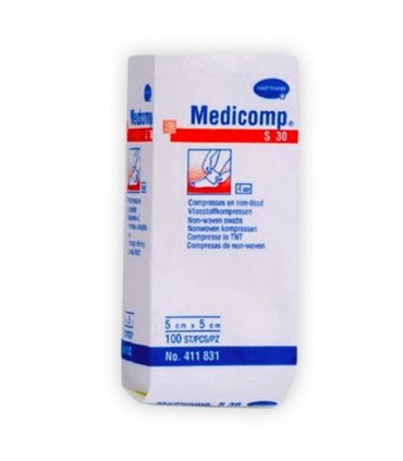 NON-STERILE GAUZE 30G 4 PL MEDICOMP 5x5 CM (100 UNI)