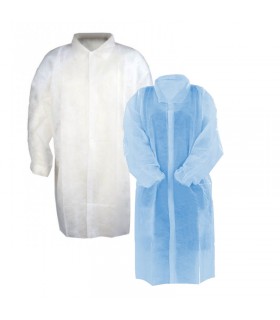 POLYPROPYLENE VISITOR'S GOWN  (10 UNITS)