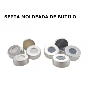 CÁPSULA DE ALUMINIO Ø20 MM CON SEPTA (100 UNID)