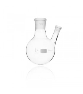 ROUND BOTTOM FLASK 25mL 2 MOUTHS 14/23 -14/23