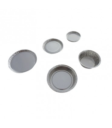 WEIGHING TRAYS Øint 93 mm ALUMINUM (100 UNIT)