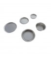 WEIGHING TRAYS Øint 93 mm ALUMINUM (100 UNIT)