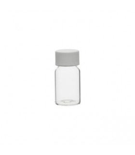 TRANSPARENT THREADED VIAL WITH WHITE CAP AND EPE GASKET 4 ML (306 UNIT)