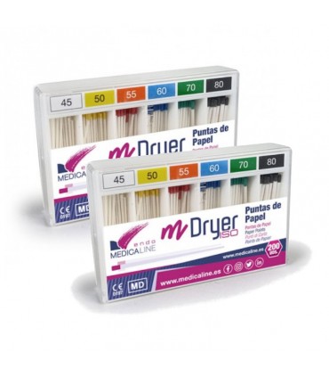 PUNTAS PAPEL M-DRYER PTA.COLOR (200 UNID)