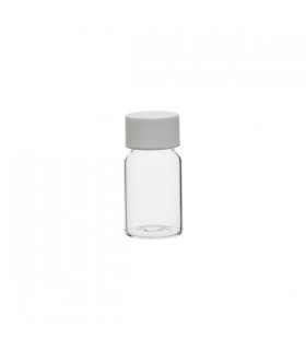 TRANSPARENT GLASS VIAL FOR SAMPLES