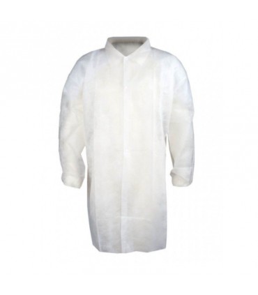 BATA VISITA POLIPROPILENO 25 GR T/XL (10 UNID)