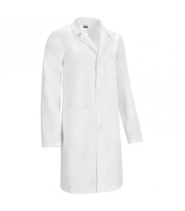 100% COTTON WHITE COAT WITH SNAP BUTTON