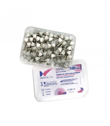 NYLON MD PROPHYLAXIS BRUSHES (100 UNITS)