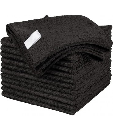 Microfiber Cloth 38x35 Black (12 Units)