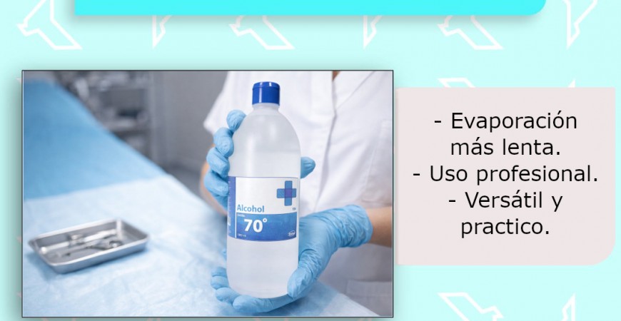El alcohol que más desinfecta