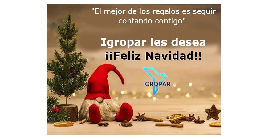 ¡Igropar les desea Felices Fiestas!