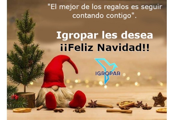 ¡Igropar les desea Felices Fiestas!