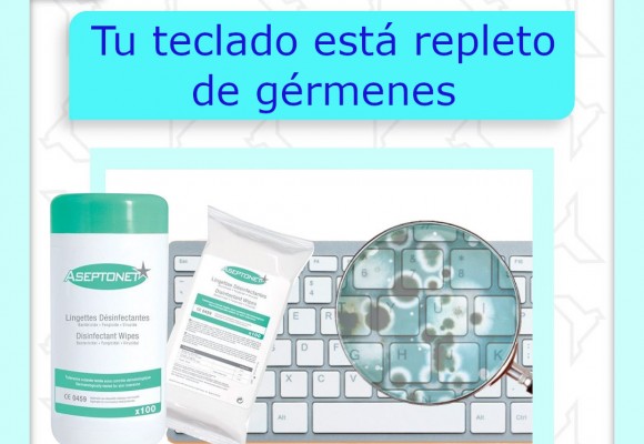 Tu tecládo está repleto de gérmenes