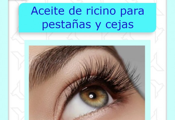 Aceite de ricino para pestañas y cejas