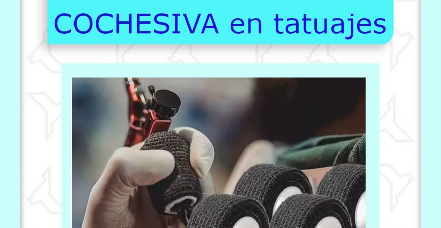 ¿Sabías que la venda cohesiva, también conocida como Coban, es muy utilizada en el mundo del tatuaje? 