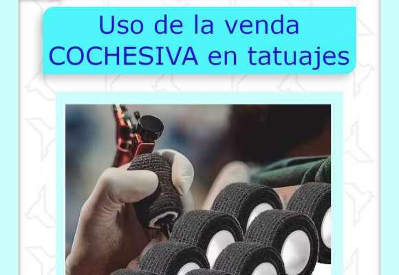¿Sabías que la venda cohesiva, también conocida como Coban, es muy utilizada en el mundo del tatuaje? 