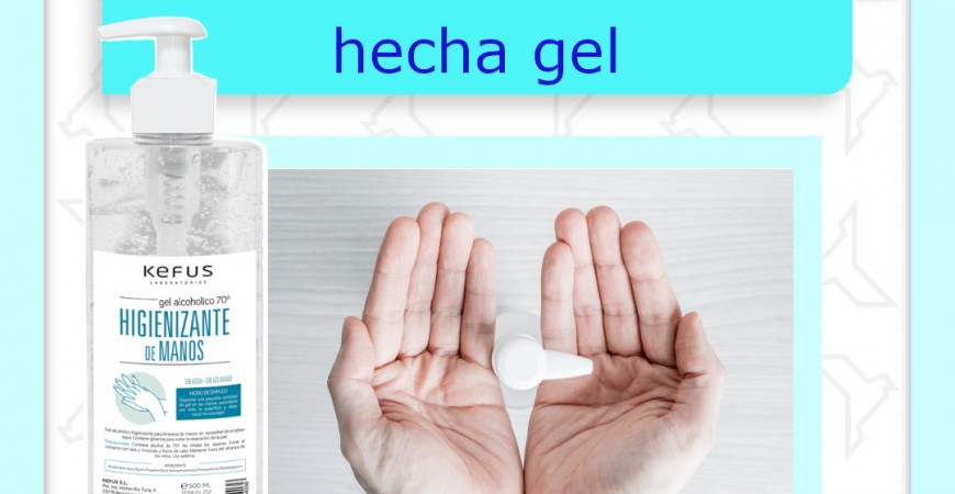 La desinfección hecha gel